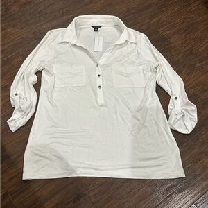 Ann Taylor Women's 3/4 Sleeve V-Neck Top Size S